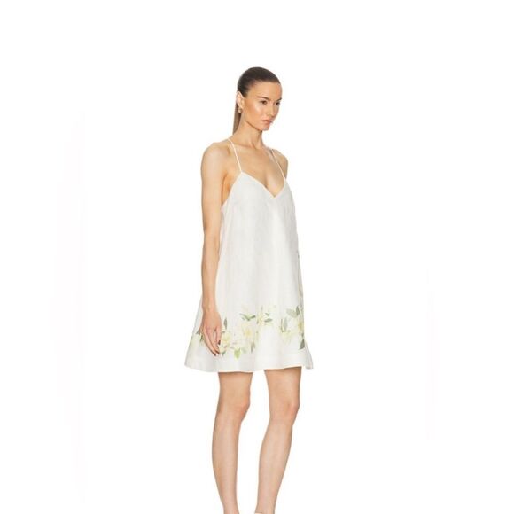 Zimmerman Harmony Swing Floral linen Minidress size 10 NWT $ 895.00 - Picture 5 of 12